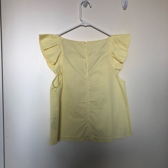 Zara Yellow Ruffle Top - Picture 3 of 3